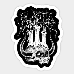 Death Metal Candle Sticker